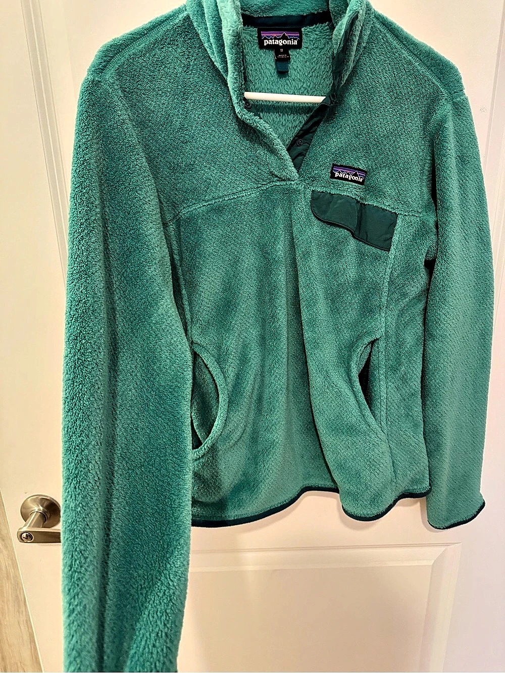 Patagonia Synchilla Snap-T Green Medium Like New